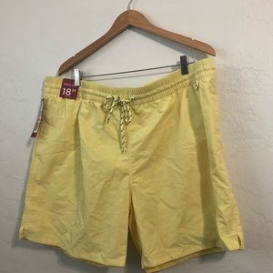 Merona Yellow Men’s Swim Trunks XXL NWT
